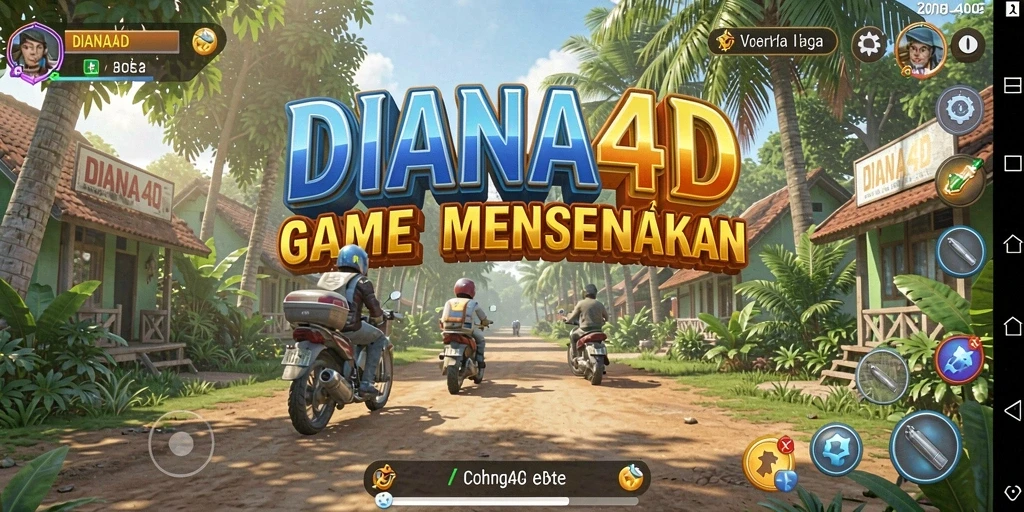 Screenshot gameplay DIANA4D dengan aksi seru dan grafis menarik.