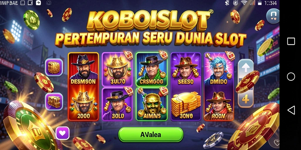 Gameplay seru dalam KOBOISLOT dengan aksi dan slot yang menyatu.