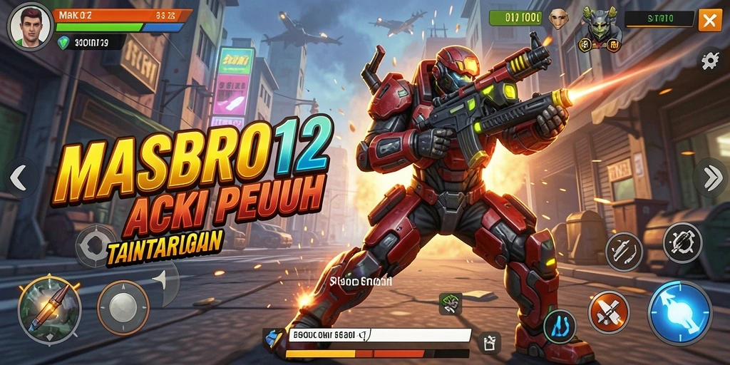 Tampilan gameplay menarik dari MASBRO12 yang penuh aksi.
