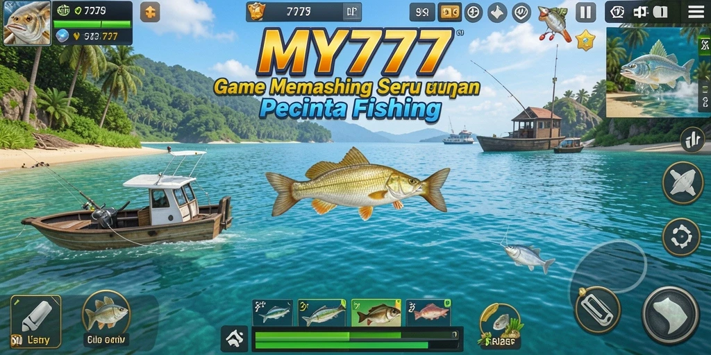Tampilkan gameplay memancing yang mendebarkan di MY777.