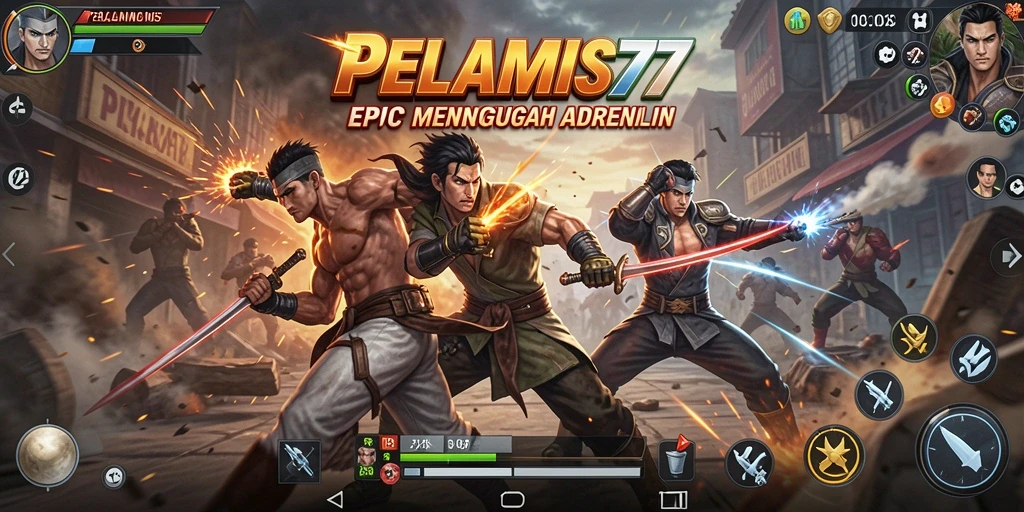 Tangkapan layar gameplay <strong>PELAMIS77</strong> menampilkan pertarungan seru yang mendebarkan.